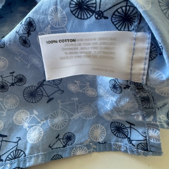 Duluth Trading Untucked Light Blue Bicycle AOP Casual Button Up Shirt 2XLT SLIM - Picture 7 of 7